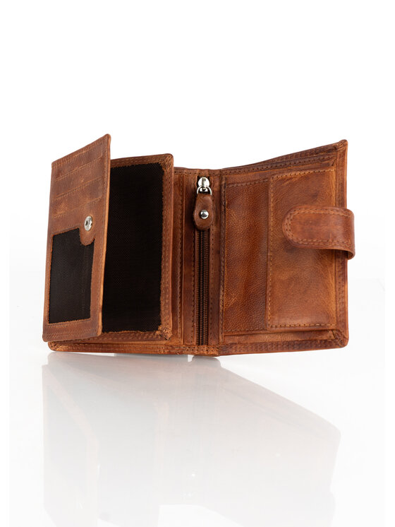 Mustang Mustang Portfel męski DENIMO HIGH WALLET Brązowy