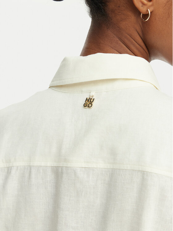 HUGO HUGO Сорочка Encantada 50566793 Бежевий Relaxed Fit