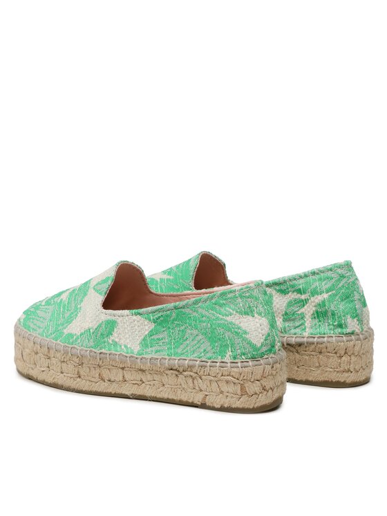 Manebi Manebi Espadrilles Cotton Jaquard Double Sole Espadrilles G 4.8 D0 Zaļš