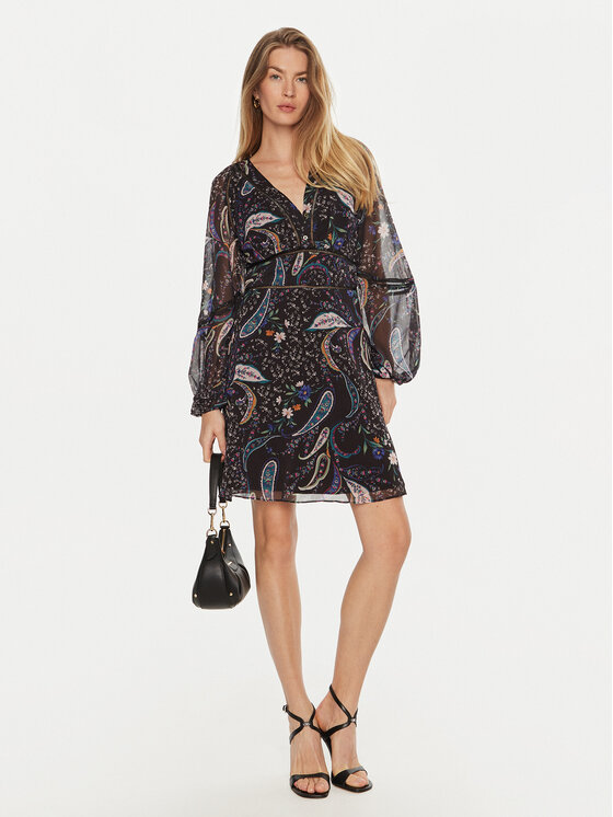 Guess Guess Ежедневна рокля Yvette W4BK29 WDW82 Черен Regular Fit