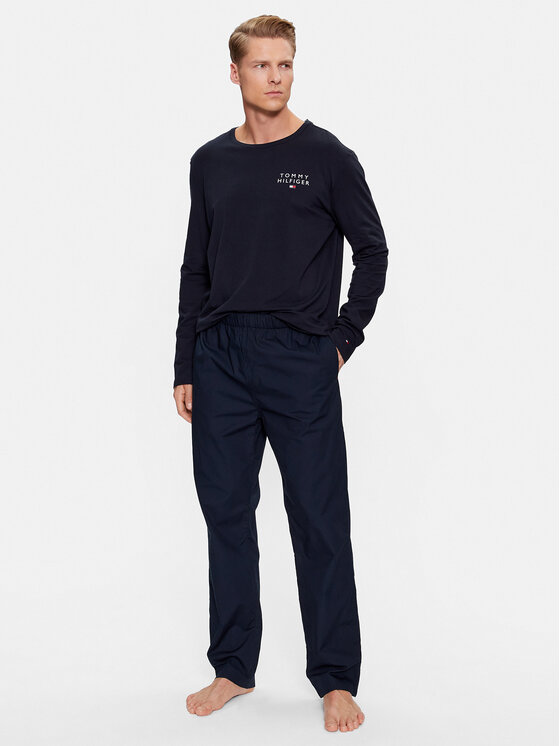 Tommy Hilfiger Tommy Hilfiger Pidžama UM0UM03115 Tumši zils Regular Fit