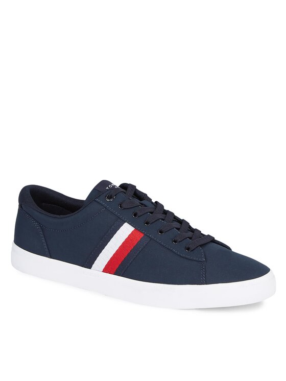 Tommy Hilfiger Tommy Hilfiger Teniszcipő Iconic Vulc Stripes Mesh FM0FM05072 Sötétkék