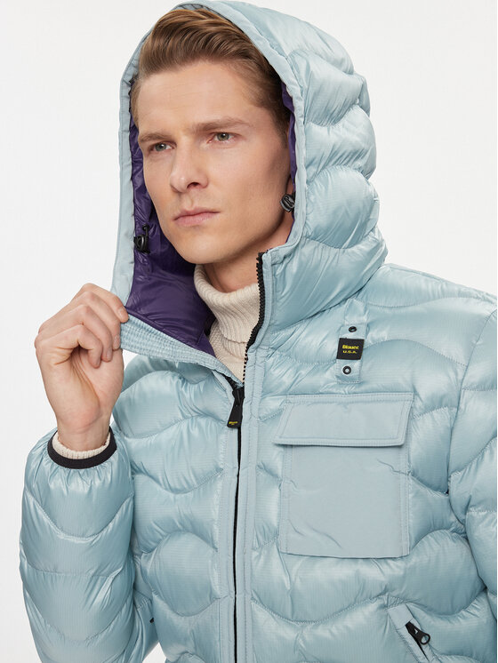 Blauer Blauer Преходно яке 23WBLUC02084 Светлосиньо Regular Fit