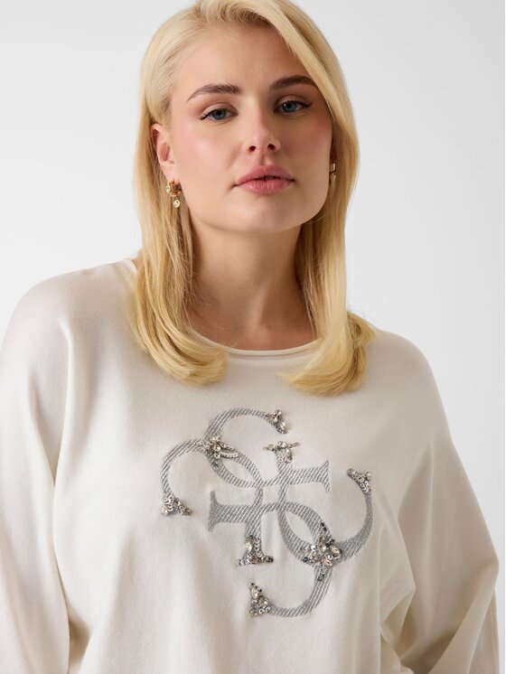 Guess Guess Sweter 183084 Beżowy