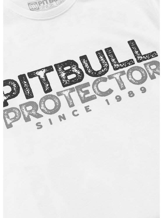 PITBULL PITBULL T-Shirt PROTECTOR Biały Regular Fit
