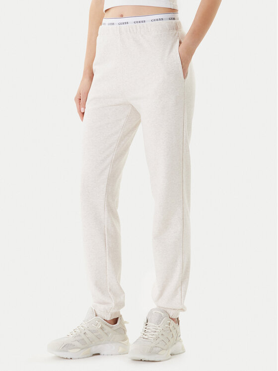 Guess Guess Teplákové kalhoty O5RB01 KCO31 Béžová Regular Fit