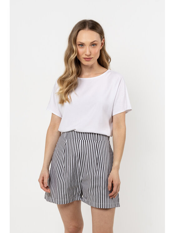 Awama Awama Spodnie damskie A719 Czarny Basic Fit