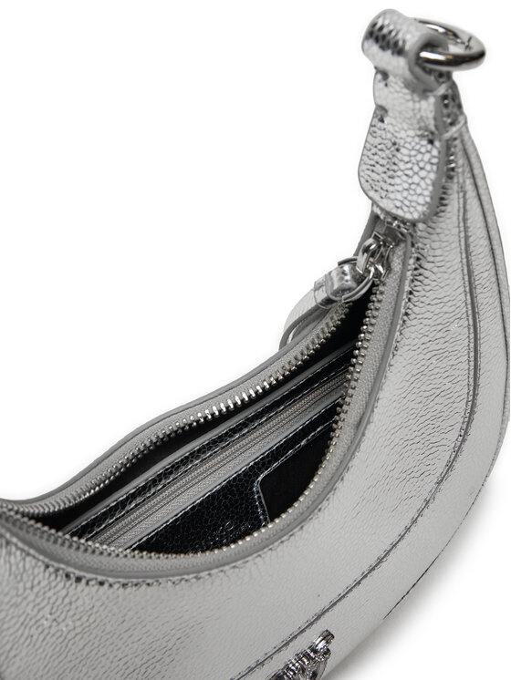 PINKO PINKO Torebka Brioche Hobo Mini AI 24-25 PLTT 101433 A204 Srebrny