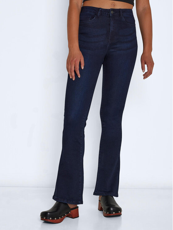 Noisy May Jeans Hlače Sallie 27021552 Mornarsko Modra Skinny Fit