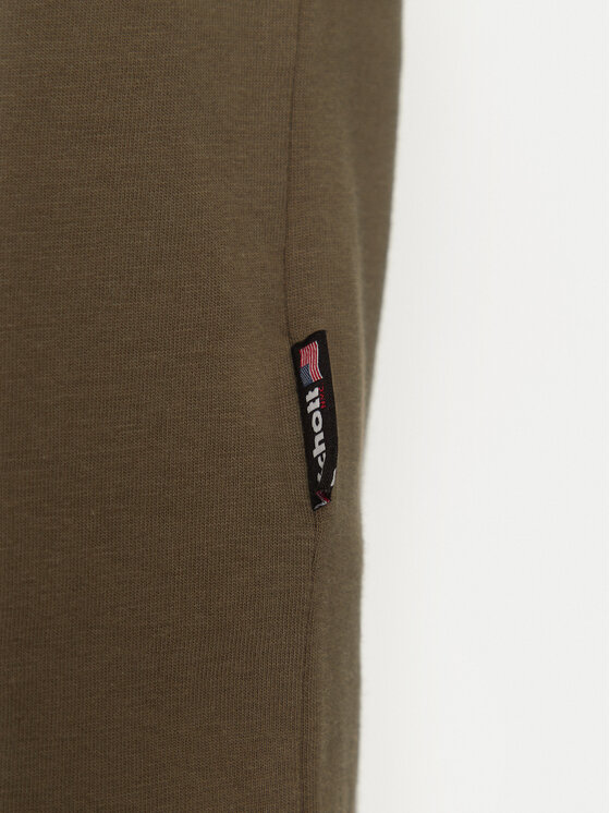 SCHOTT N.Y.C. SCHOTT N.Y.C. T-särk TSCLAWS1 Khakivärviline Regular Fit