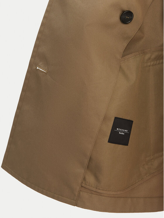 Weekend Max Mara Weekend Max Mara Trench Biglia 2615021051 Verde Relaxed Fit