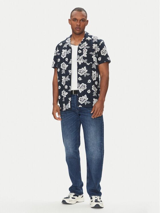Tommy Jeans Tommy Jeans Särk DM0DM21351 Tumesinine Regular Fit