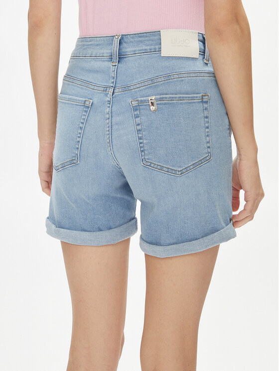 Liu Jo Liu Jo Szorty jeansowe UA4176 D4615 Niebieski Slim Fit