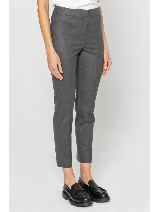 Deni Cler Milano Deni Cler Milano Spodnie materiałowe W-DC-5282-D5-E7-80-1 Szary Slim Fit