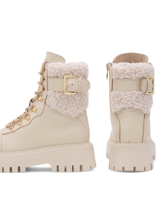 Eva Minge Eva Minge Schnürstiefeletten AGNITA-4050 Beige