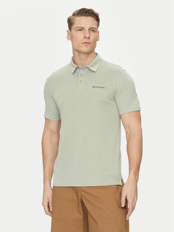 Columbia Columbia Tricou polo Nelson Point 1772721 Verde Regular Fit