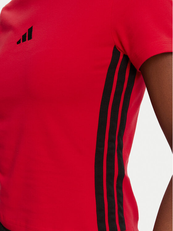 adidas adidas T-shirt Essentials 3-Stripes JE1242 Crvena Slim Fit
