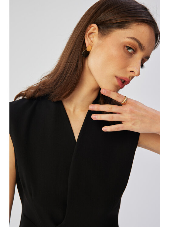 Stylove Stylove Večerní šaty S360 Černá Comfortable Fit