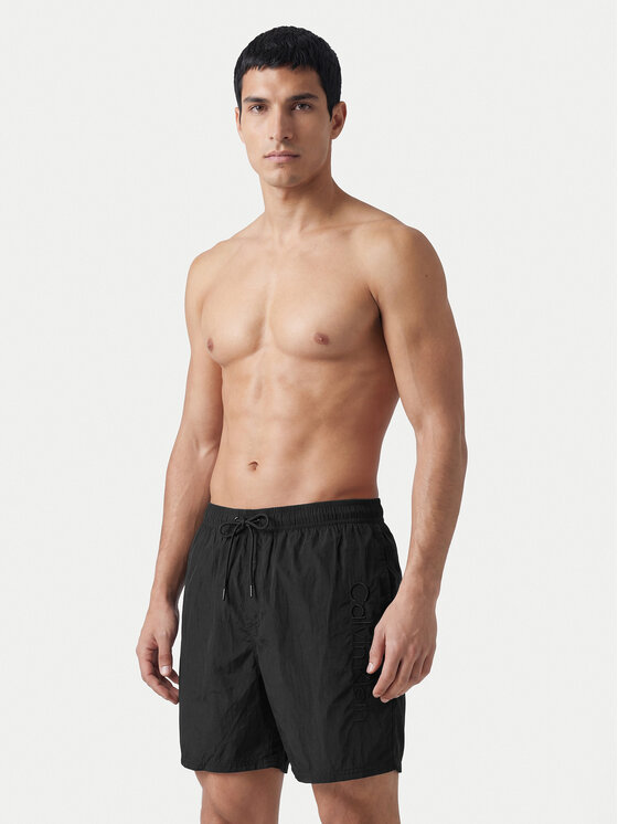 Calvin Klein Swimwear Calvin Klein Swimwear Szorty kąpielowe LV00N61029 Czarny Regular Fit
