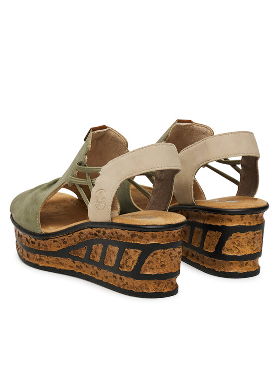 Rieker Rieker Sandali 68175-52 Zelena