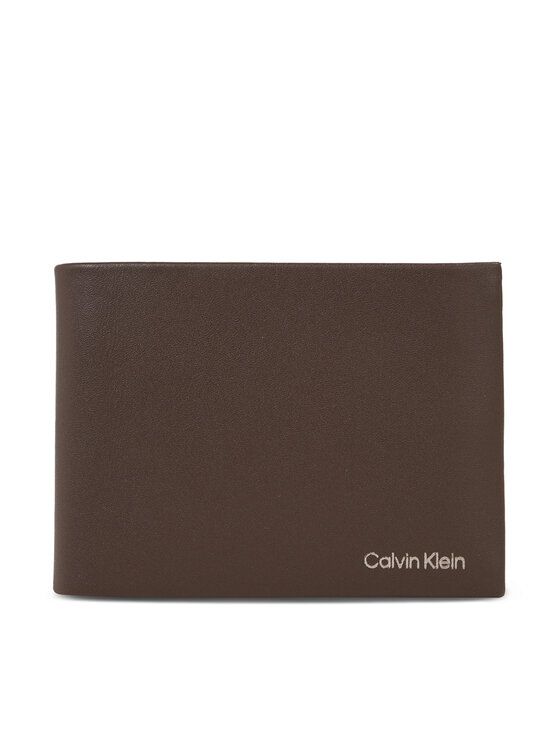 Portofel pentru bărbați Calvin Klein Ck Concise Trifold 10Cc W/Coin L K50K510600 Maro