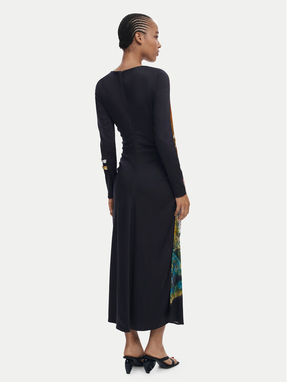 Desigual Desigual Kleid für den Alltag Fiona 25WWVW08 Schwarz Slim Fit