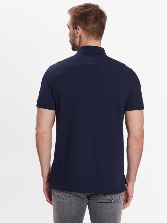 Tommy Hilfiger Tommy Hilfiger Polo särk 1985 MW0MW17771 Tumesinine Slim Fit