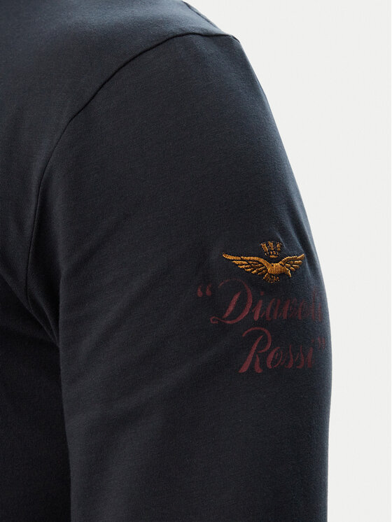 Aeronautica Militare Aeronautica Militare Тениска с дълъг ръкав 262TS2569UJ00641 Тъмносин Regular Fit