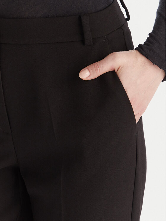 Marella Marella Kalhoty z materiálu Emme by Marella Eresia 2525136062 Černá Regular Fit