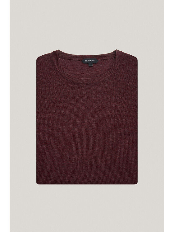 Próchnik Próchnik Sweter PM16 SW073225000066 Bordowy Regular Fit