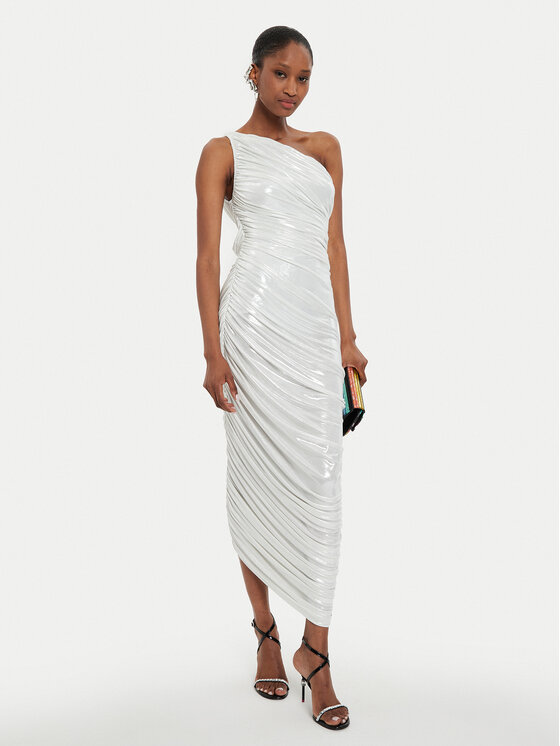 NORMA KAMALI NORMA KAMALI Koktel haljina ST2243LMD07967 Écru Slim Fit