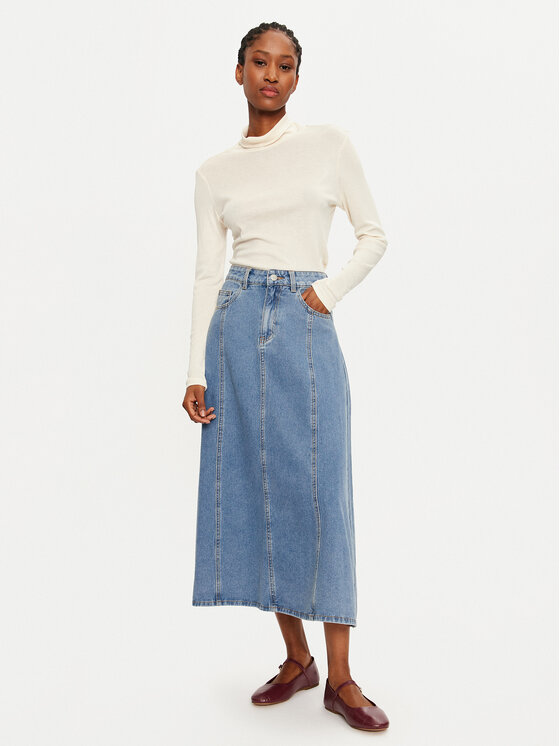 Vila Vila Rolák Jolini 14102279 Écru Slim Fit