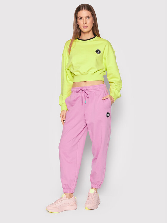 Felpa SWXp Crew 533562 Giallo Relaxed Fit