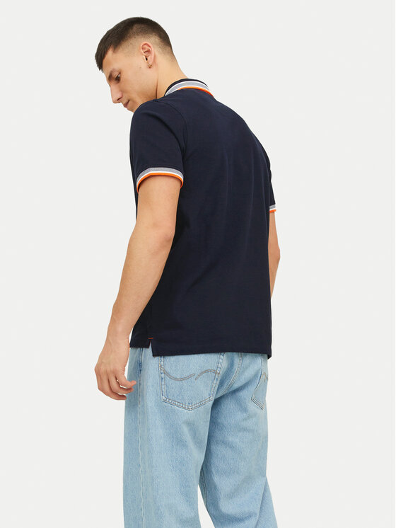 Jack & Jones Jack & Jones Polokošeľa Paulos 12136668 Tmavomodrá Slim Fit