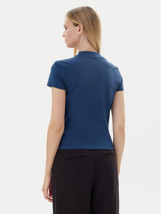 Guess Guess T-shirt W4BI26 J1314 Tamnoplava Slim Fit