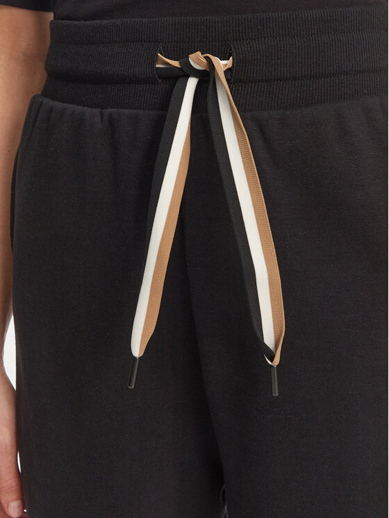 BOSS BOSS Kratke pidžama hlače Cp Stripe_Shorts 50539981 Crna Relaxed Fit