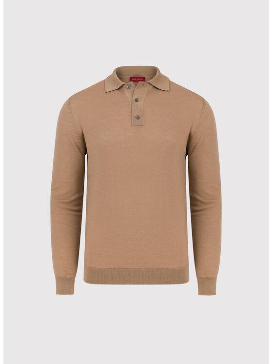 Pako Lorente Pako Lorente Sweter P26WP-2X-002 Brązowy jasny Regular Fit