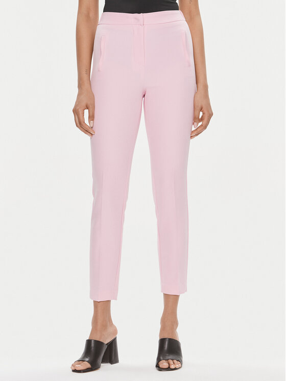 Kontatto Kontatto Pantaloni di tessuto CO901 Rosa Slim Fit