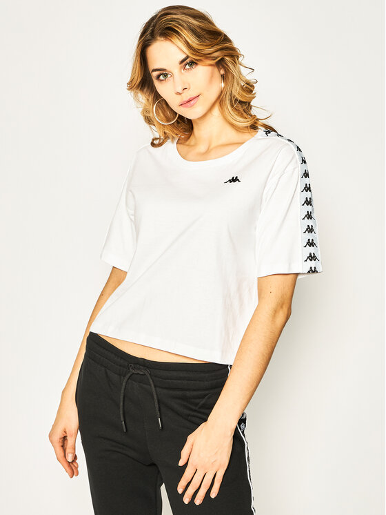Kappa Kappa Тишърт 307066 Бял Oversize