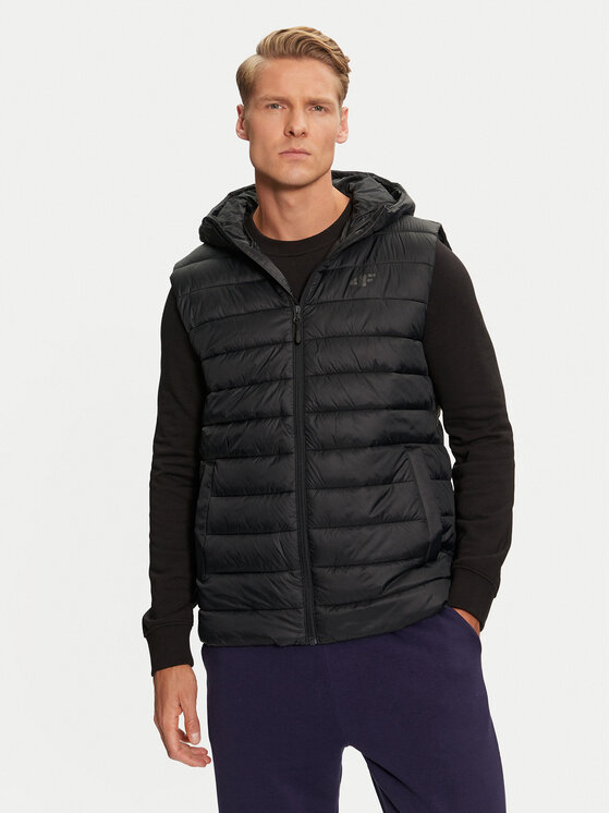 4F 4F Жилет 4FWAW24TVJAM146 Чорний Regular Fit