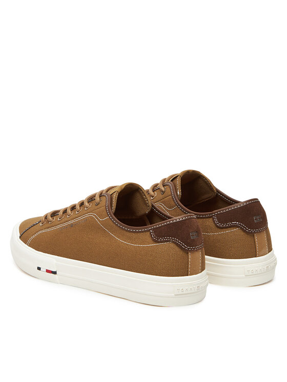 Tommy Hilfiger Tommy Hilfiger Tenisky Hi Vulc Street Canvas FM0FM05515 Hnědá