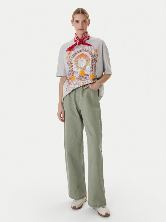 Roxy Roxy Jeansy Saltwater ERJDP03329 Zelená Loose Fit