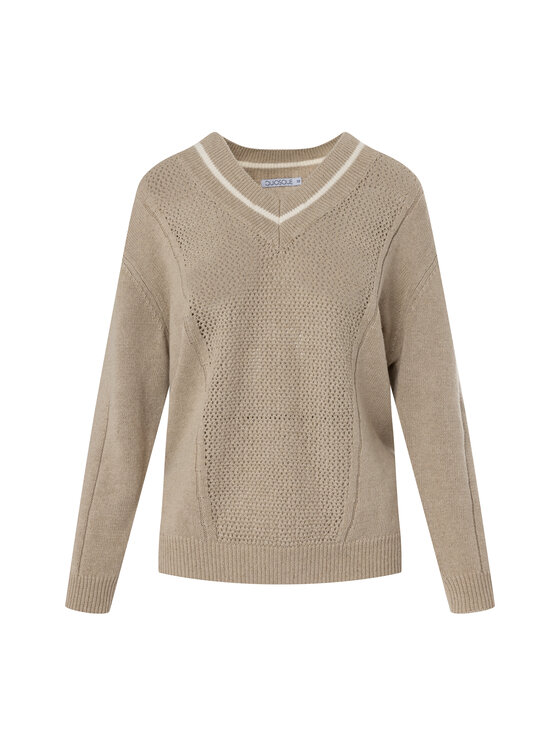 QUIOSQUE QUIOSQUE Svetr 6UF001 Béžová Regular Fit
