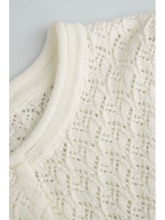 Coccodrillo Coccodrillo Svetr WC6172202CSG-003 Écru Regular Fit