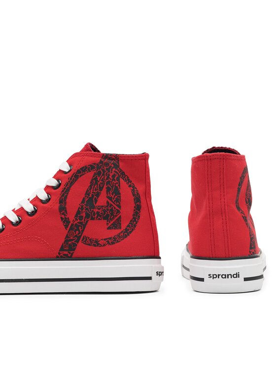 Marvel Marvel Modne superge MARVEL 100-BP40-SS23-300D100 Rdeča