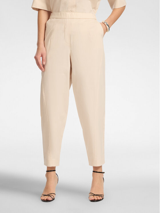 Elena Mirò Elena Mirò Pantaloni di tessuto P000Z000179N002 Crema Regular Fit