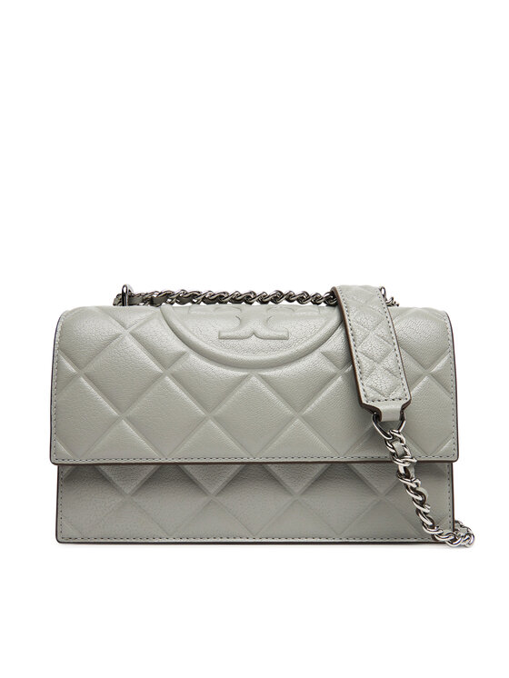 Tory Burch Torebka Fleming Small Convertible Shoulder Bag 164800 Szary
