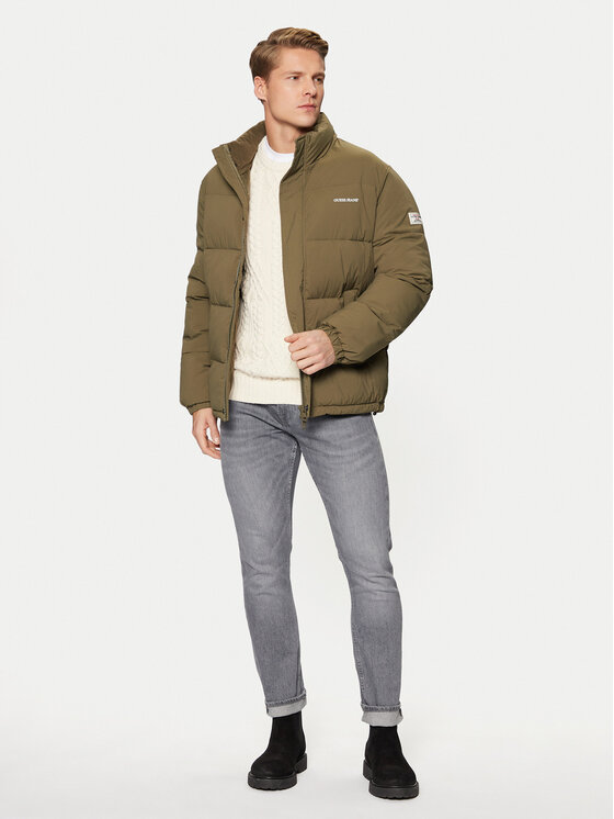 Guess Guess Kurtka zimowa M4BL20 WGII2 Khaki Regular Fit