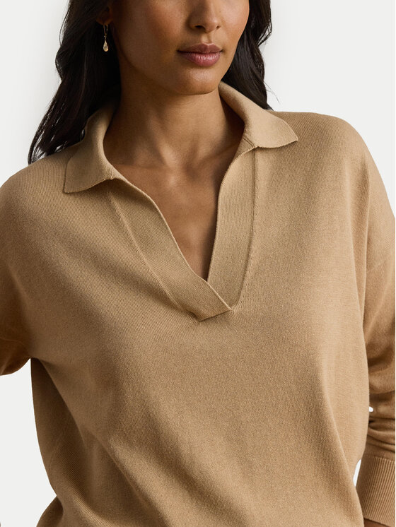 LAUREN RALPH LAUREN LAUREN RALPH LAUREN Megztinis 200P14056004 Smėlio Regular Fit