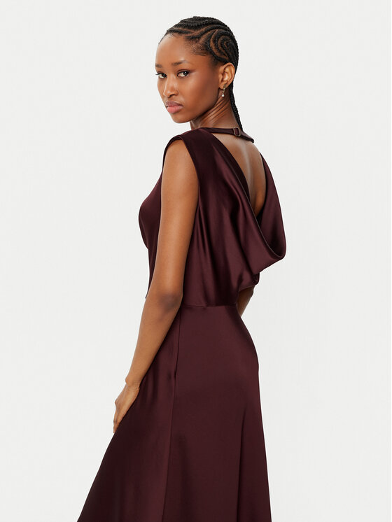 Imperial Imperial Коктейльна сукня AFBAIBA Бордовий Slim Fit